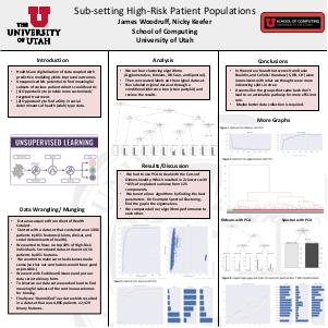   Sub-setting High-Risk Patient Populations  