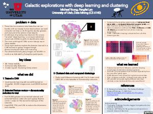   Galactic explorations with deep learning and clustering  