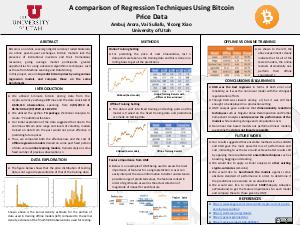   A comparison of Regression Techniques Using Bitcoin Price Data  